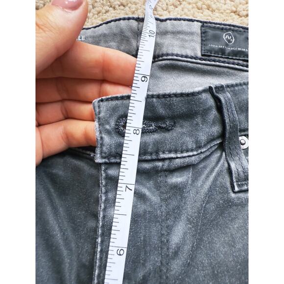 AG Adriano Goldschmied Legging Ankle Jean Black Leatherette Vintage 30R edgy - Picture 5 of 7